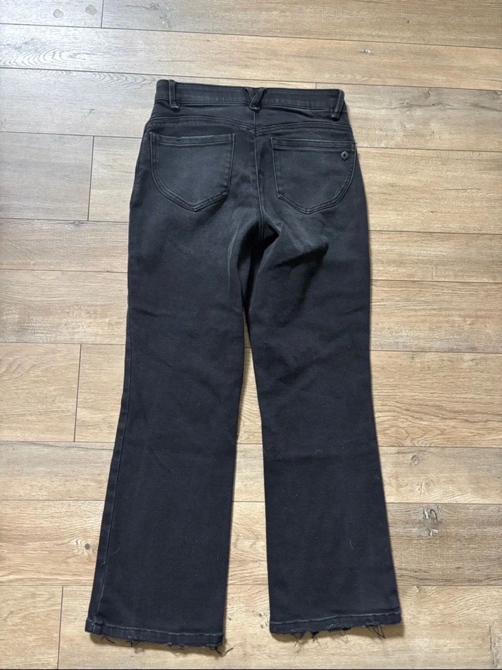 Democracy Straight Black Leg Jeans Ab Technology Solution